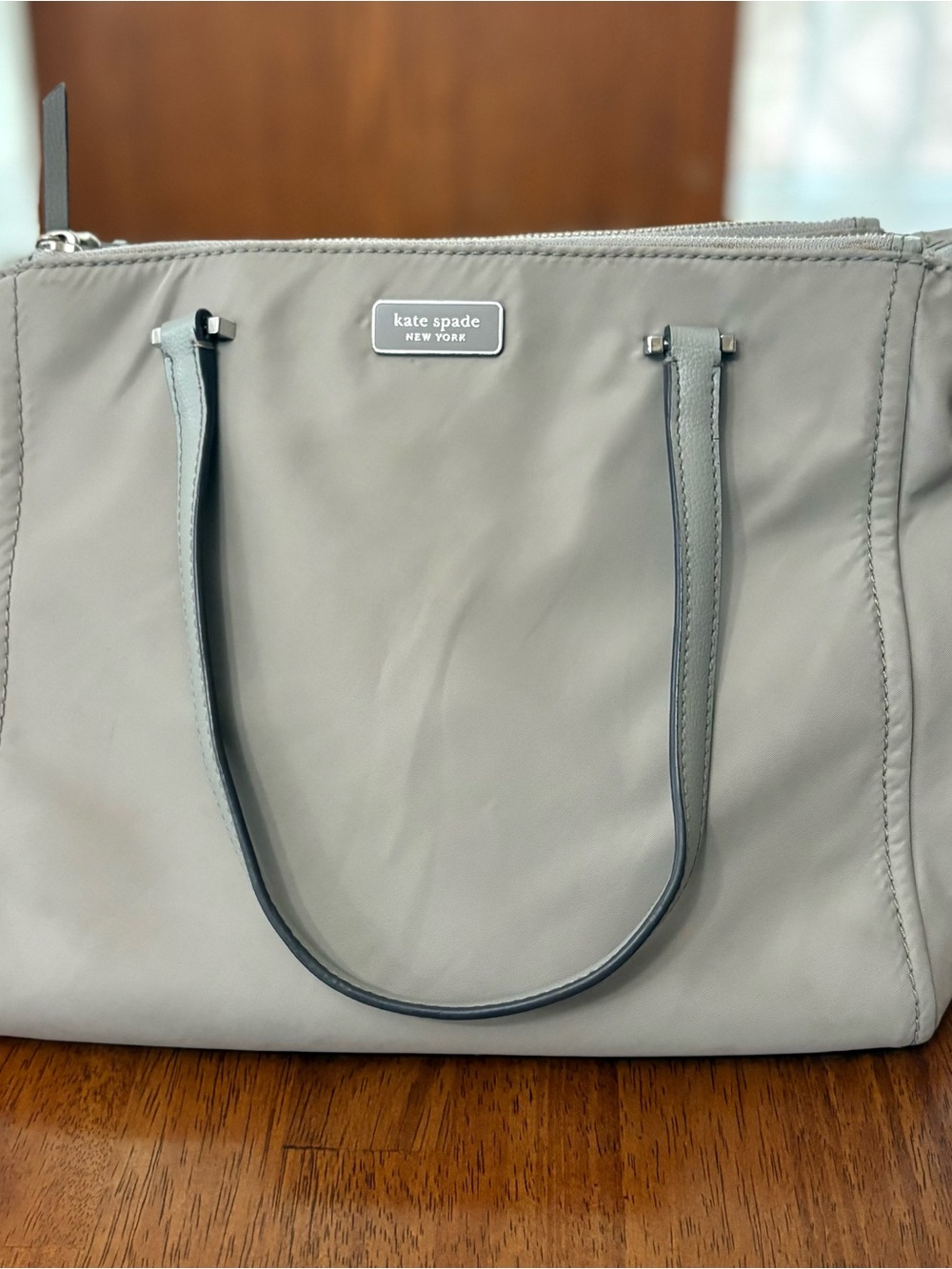 Kate Spade New York Light Gray Tote Bag